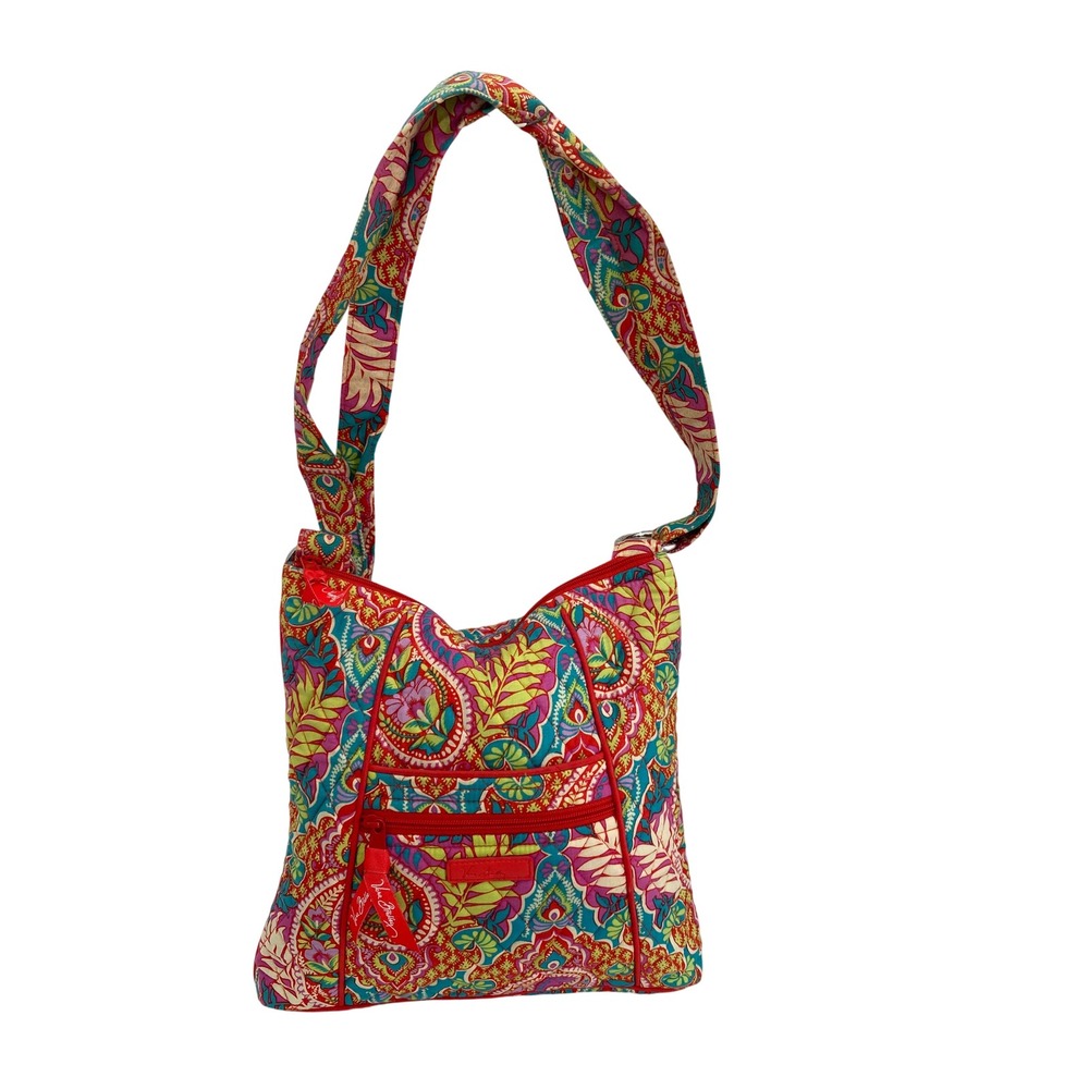 Vera Bradley Crossbody Bag Women Small Multicolor Quilted Paisley